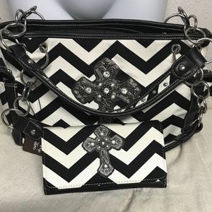 Rustic Couture's Zebra Stripe Purse/Wall